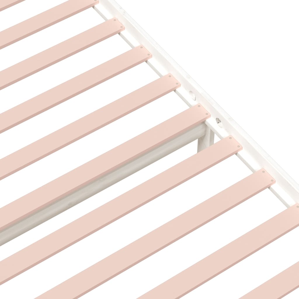 Giroletto Bianco in Legno Massello 90x190 cm Single - homemem39