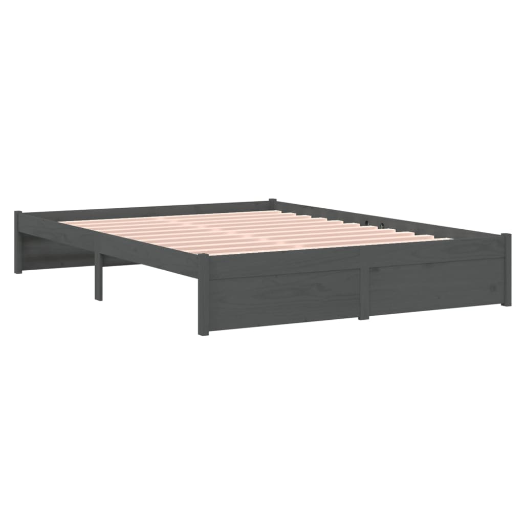 Giroletto Grigio in Legno Massello 140x190 cm | homemem39