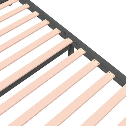 Giroletto Grigio in Legno Massello 140x190 cm - homemem39