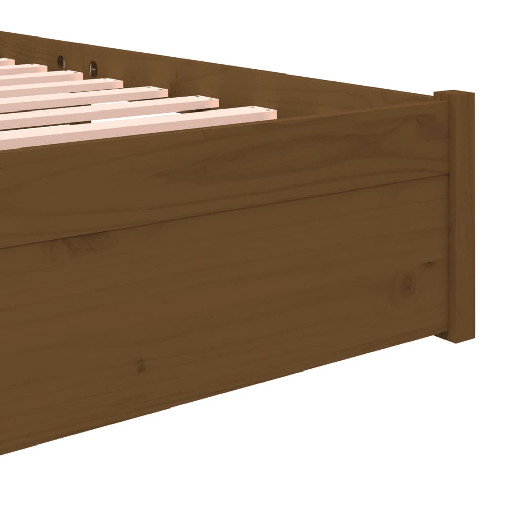Giroletto senza Materaso Ambra in Legno Massello 140x190 cm | homemem39