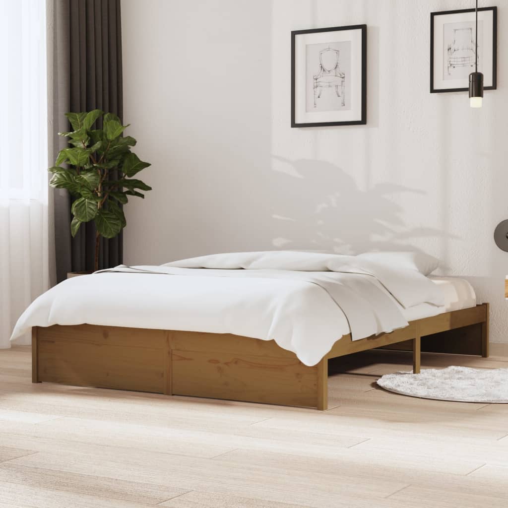 Giroletto senza Materaso Ambra in Legno Massello 140x190 cm | homemem39