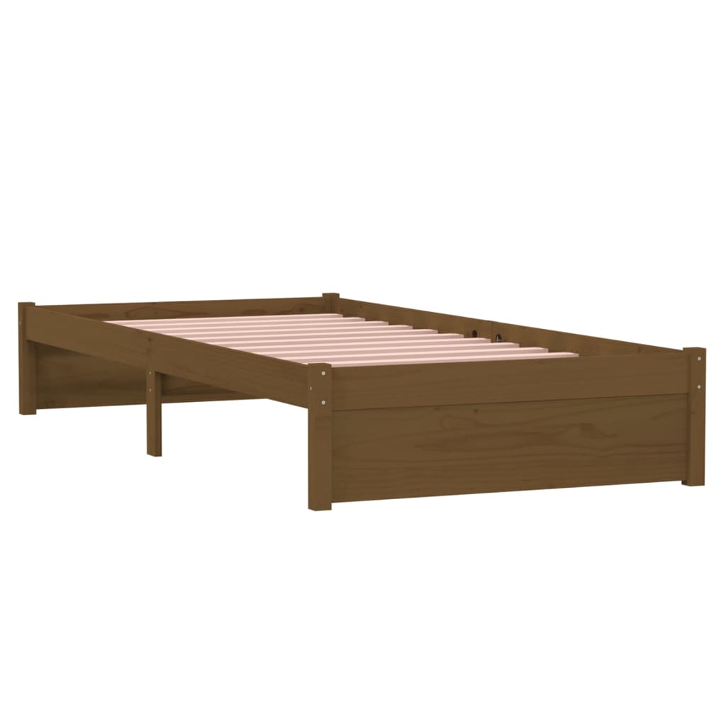 Giroletto senza Materasso Ambra Legno Massello Pino 90x200 cm | homemem39
