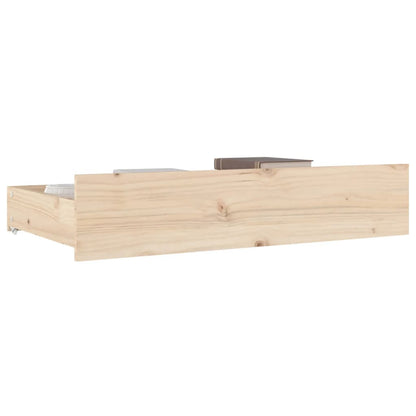 Cassettoni da Letto 4 pz in Legno Massello di Pino