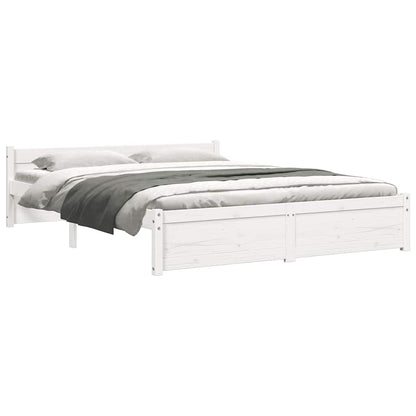Giroletto Bianco in Legno Massello 135x190 cm Double | homemem39