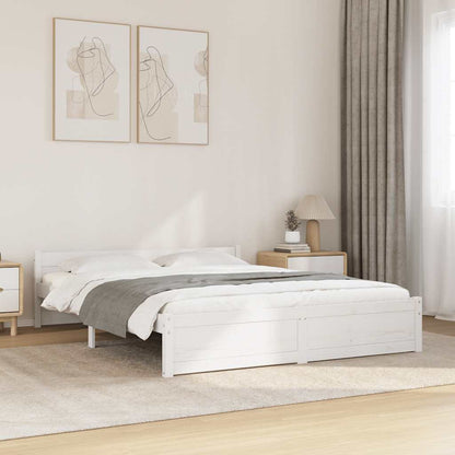 Giroletto Bianco in Legno Massello 140x190 cm | homemem39