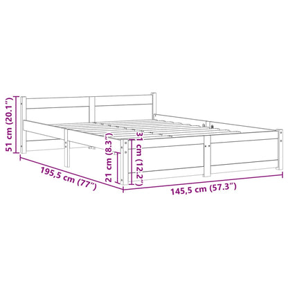 Giroletto Grigio in Legno Massello 140x190 cm