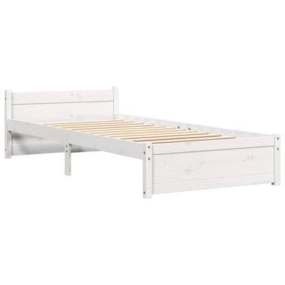 Giroletto Bianco in Legno Massello 90x200 cm | homemem39