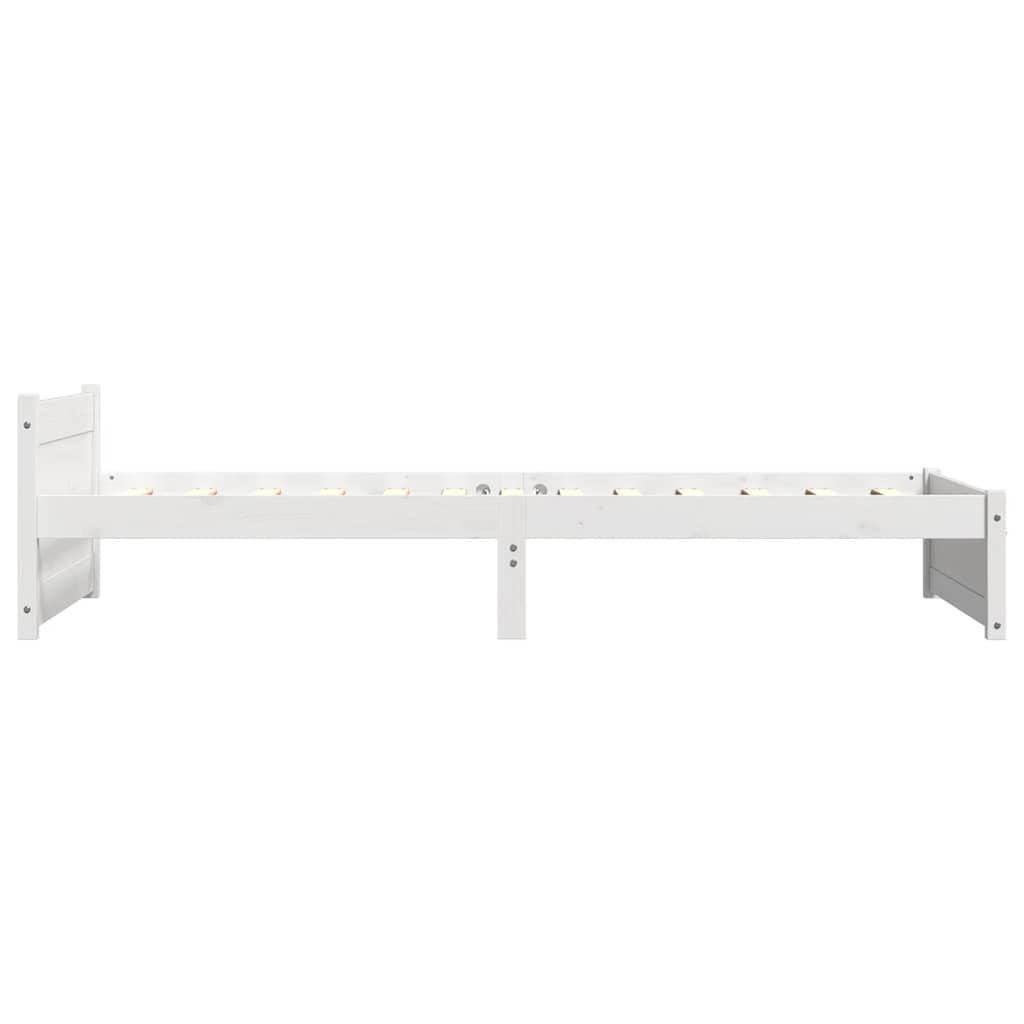 Giroletto Bianco in Legno Massello 90x200 cm | homemem39