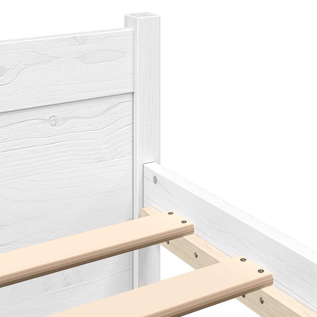 Giroletto Bianco in Legno Massello 90x200 cm | homemem39
