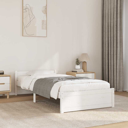 Giroletto Bianco in Legno Massello 90x200 cm | homemem39