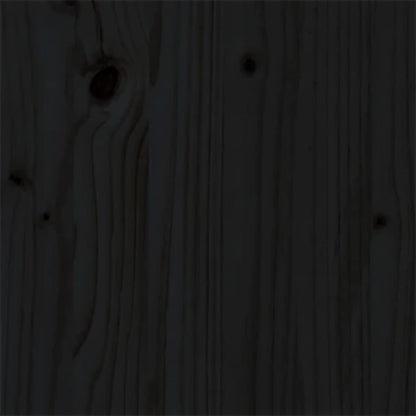 Giroletto Nero in Legno Massello 150x200 cm King Size | homemem39