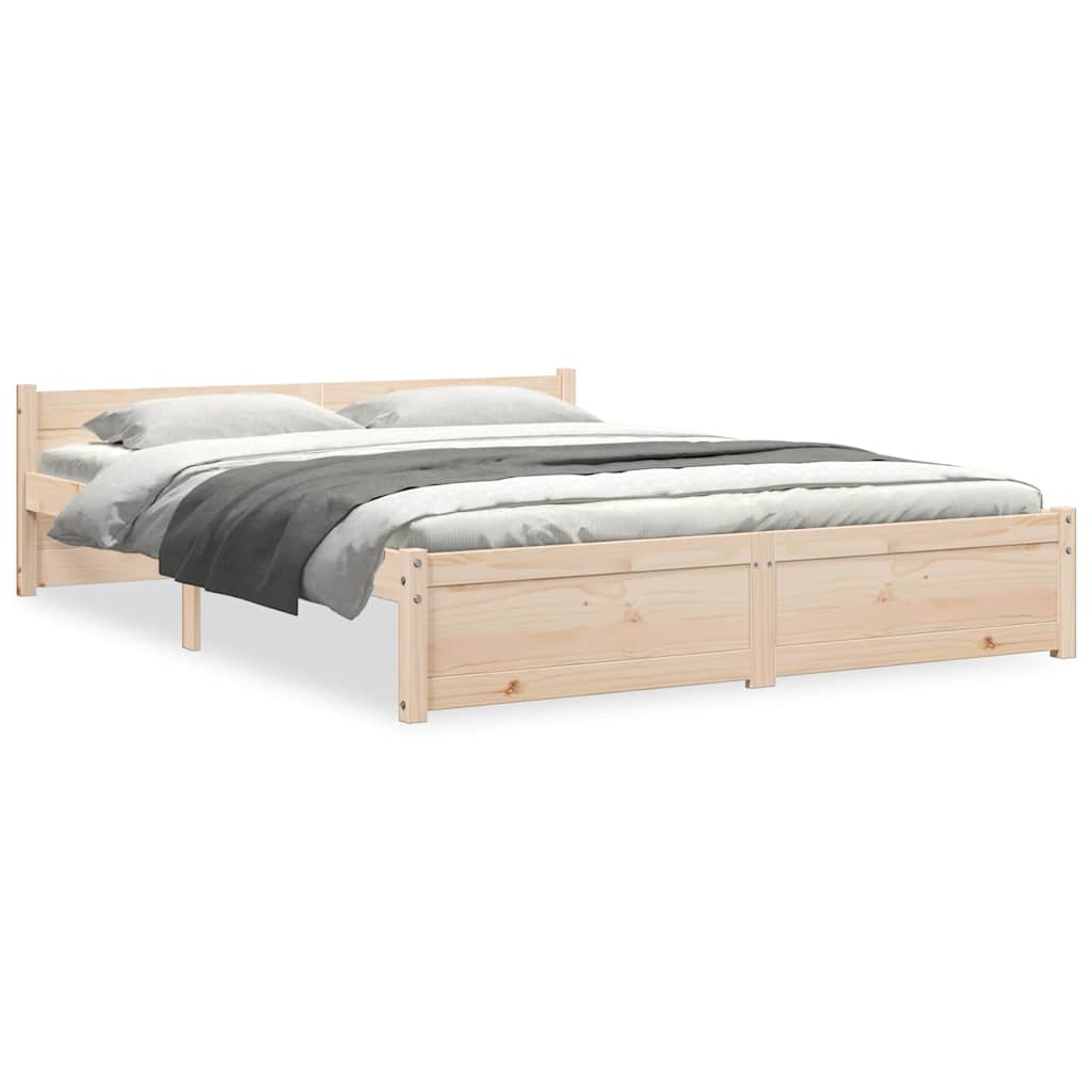 Giroletto senza Materasso in Legno Massello 160x200 cm | homemem39