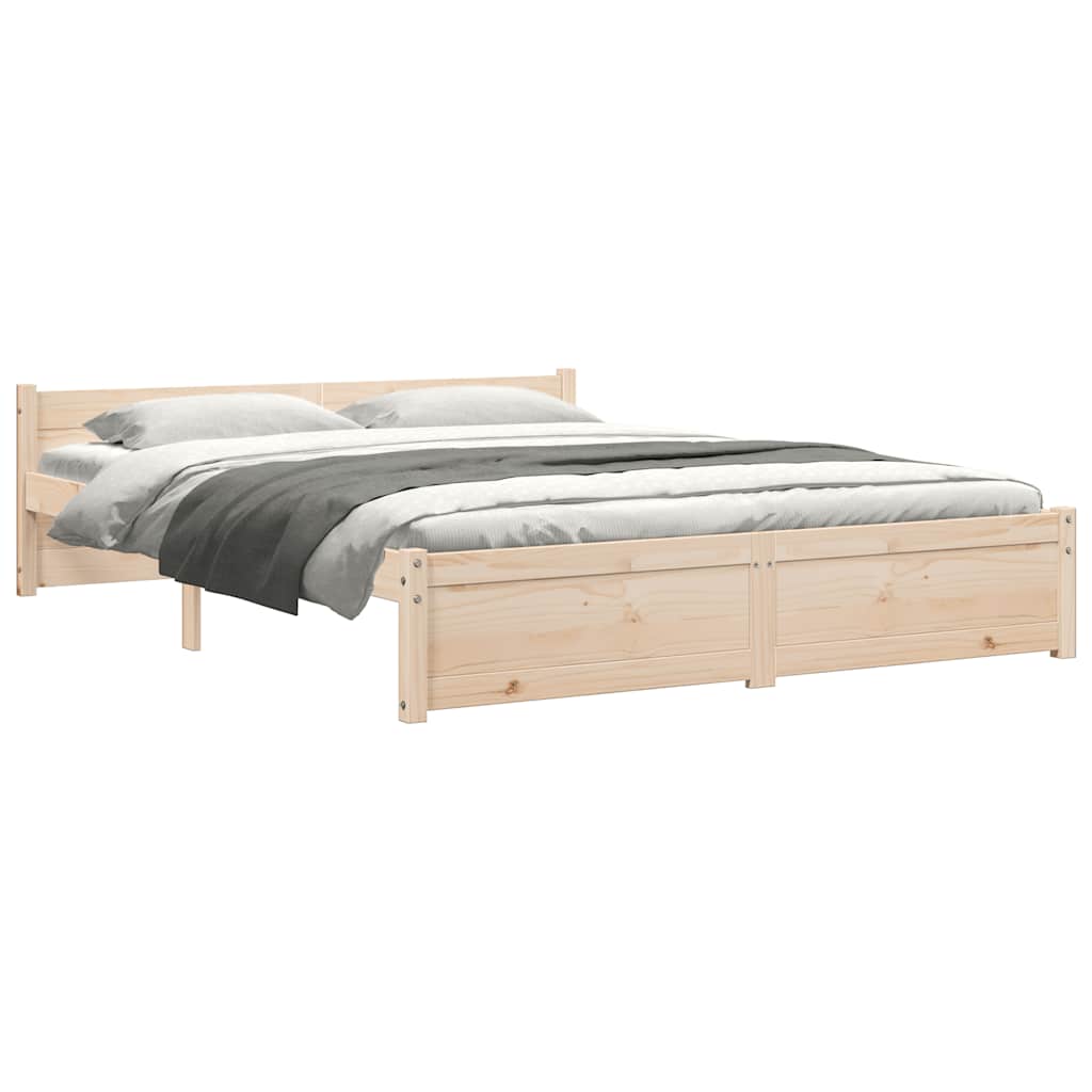 Giroletto senza Materasso in Legno Massello 160x200 cm | homemem39