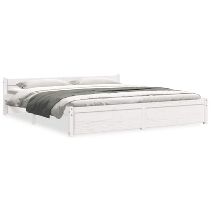 Giroletto Bianco in Legno Massello 180x200 cm Super King | homemem39