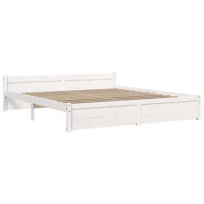 Giroletto Bianco in Legno Massello 180x200 cm Super King | homemem39