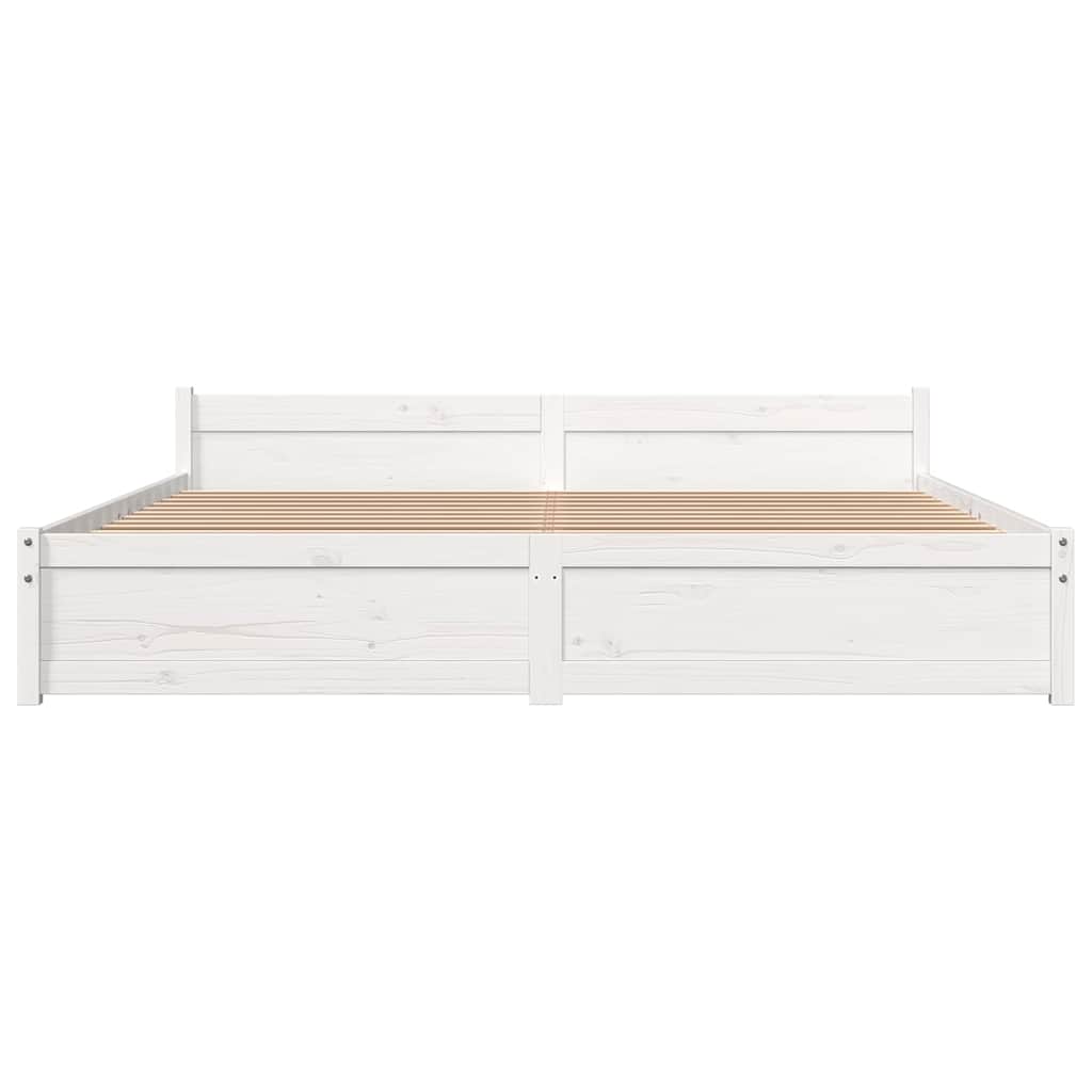 Giroletto Bianco in Legno Massello 180x200 cm Super King | homemem39