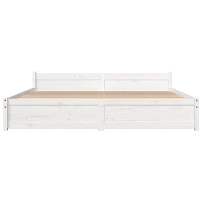 Giroletto Bianco in Legno Massello 180x200 cm Super King | homemem39