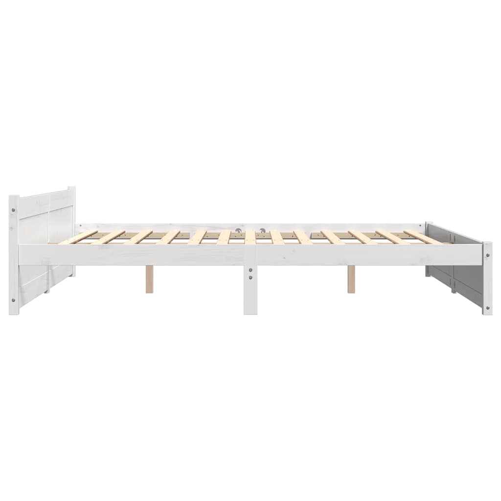 Giroletto Bianco in Legno Massello 180x200 cm Super King | homemem39