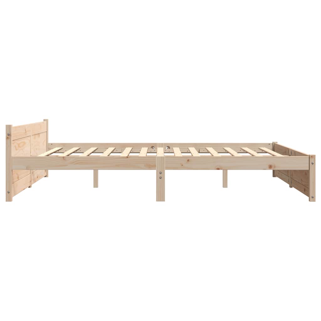 Giroletto senza Materasso in Legno Massello 200x200 cm - homemem39