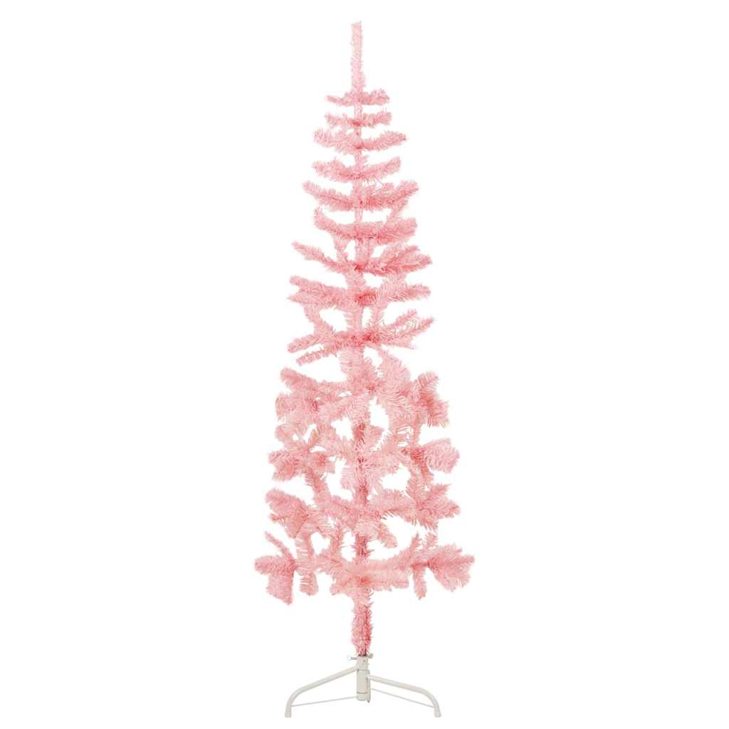 Albero Natale Artificiale Sottile a Metà Supporto 150 cm