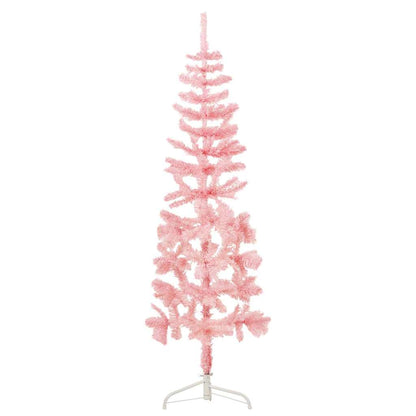Albero Natale Artificiale Sottile a Metà Supporto 150 cm