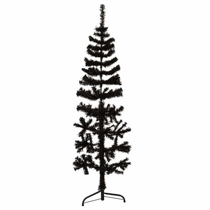 Albero Natale Artificiale Sottile a Metà Supporto 150 cm
