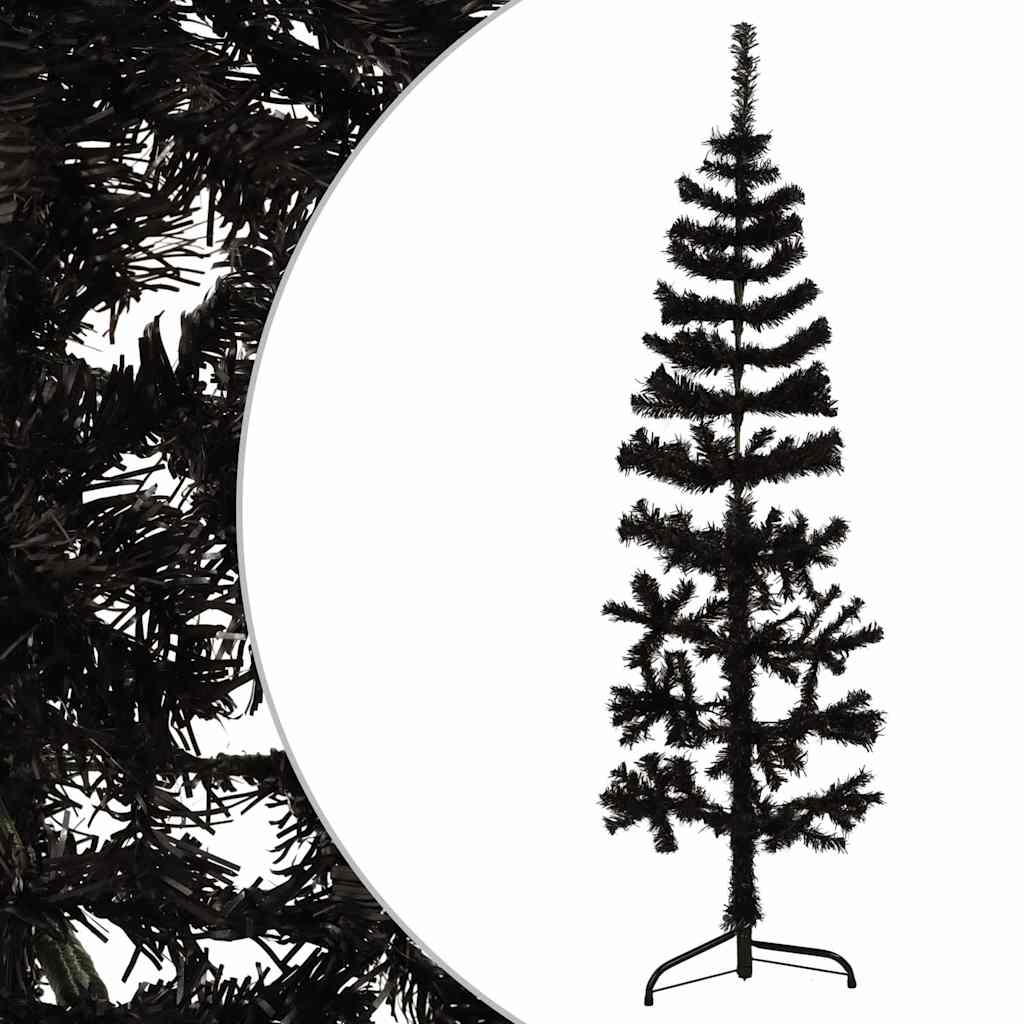 Albero Natale Artificiale Sottile a Metà Supporto 150 cm