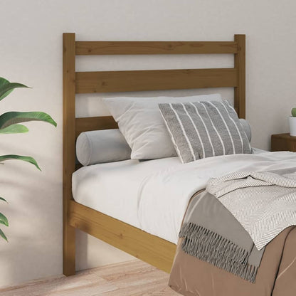 Testiera per Letto ambra 106x4x100 cm in Legno Massello di Pino | homemem39