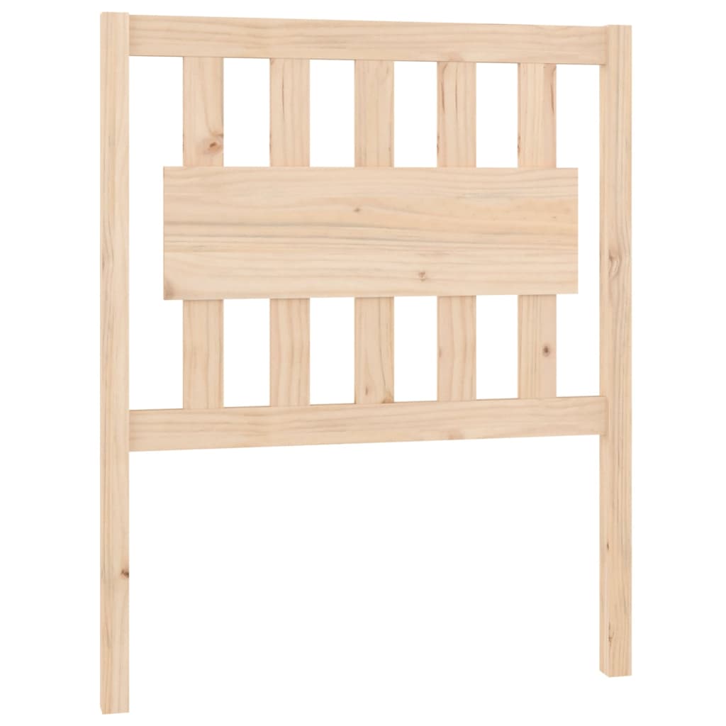 Testiera per Letto 80,5x4x100 cm in Legno Massello di Pino