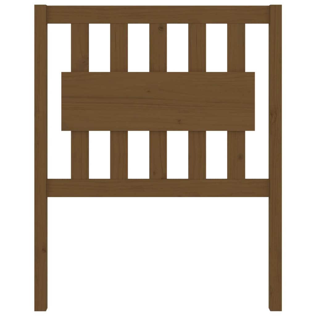 Testiera per Letto ambra 80,5x4x100cm in Legno Massello di Pino - homemem39