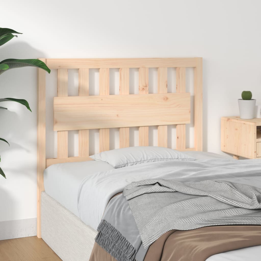 Testiera per Letto 105,5x4x100 cm Legno Massello di Pino
