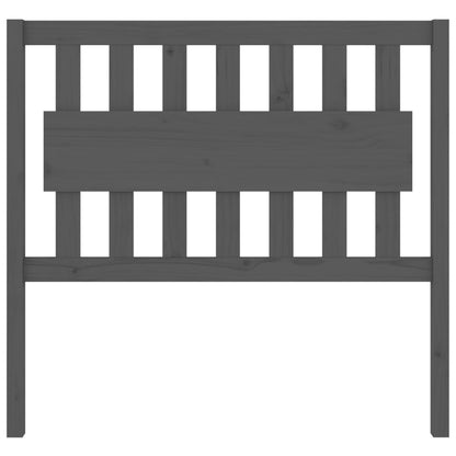 Testiera per Letto Grigia 105,5x4x100 cm Legno Massello di Pino - homemem39