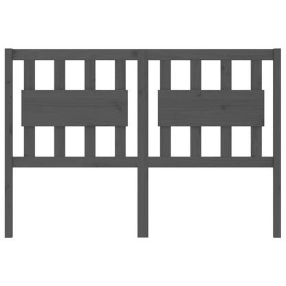 Testiera per Letto Grigia 125,5x4x100 cm Legno Massello di Pino - homemem39