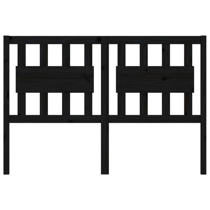 Testiera per Letto Nera 145,5x4x100cm in Legno Massello di Pino - homemem39