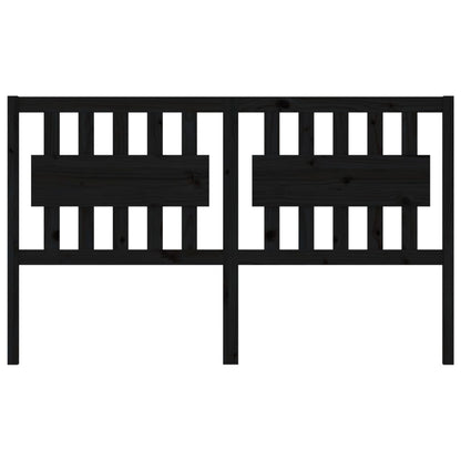 Testiera per Letto Nera 155,5x4x100cm in Legno Massello di Pino - homemem39