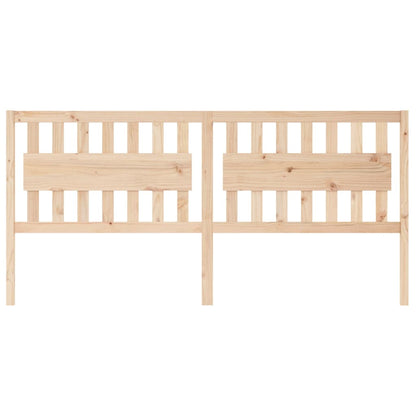 Testiera per Letto 205,5x4x100 cm in Legno Massello di Pino - homemem39