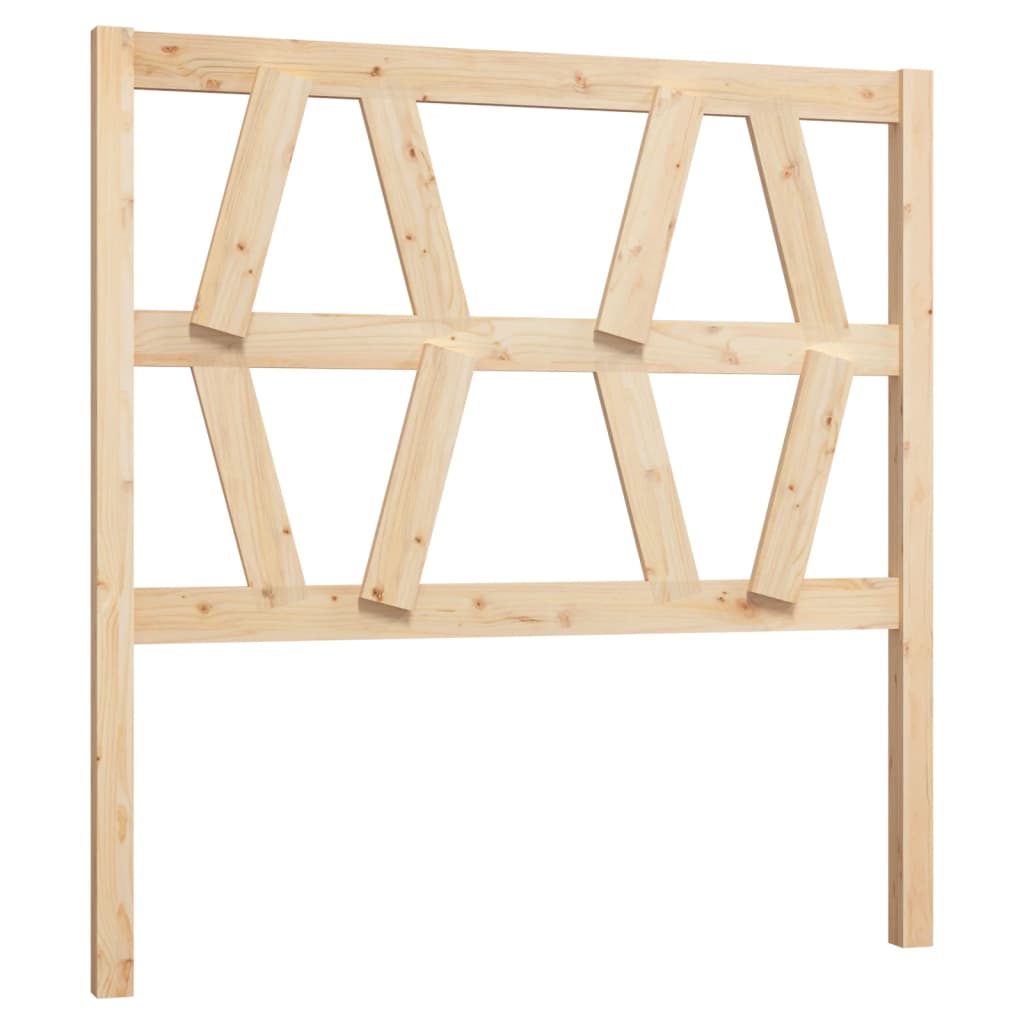 Testiera per Letto 106x4x100 cm in Legno Massello di Pino - homemem39