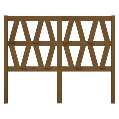 Testiera per Letto ambra 146x4x100 cm in Legno Massello di Pino