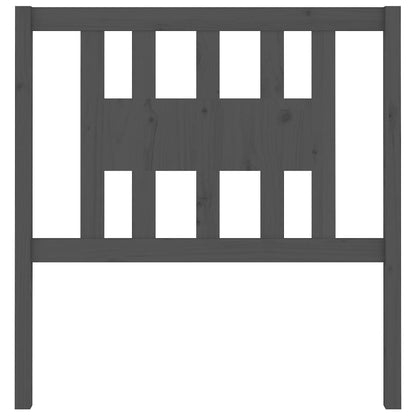 Testiera per Letto Grigia 106x4x100cm in Legno Massello di Pino - homemem39