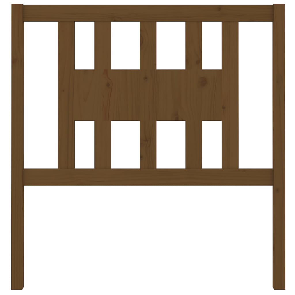 Testiera per Letto ambra 106x4x100 cm in Legno Massello di Pino - homemem39