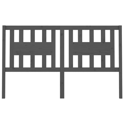 Testiera per Letto Grigia 141x4x100cm in Legno Massello di Pino - homemem39