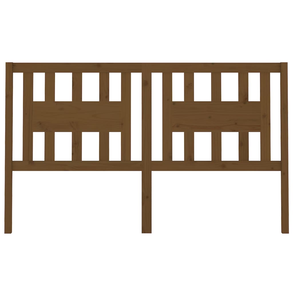 Testiera per Letto ambra 206x4x100 cm in Legno Massello di Pino - homemem39