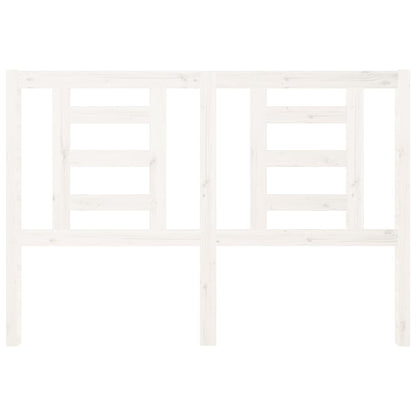 Testiera per Letto Bianca 126x4x100cm in Legno Massello di Pino - homemem39