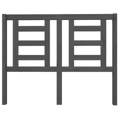 Testiera per Letto Grigia 126x4x100cm in Legno Massello di Pino - homemem39