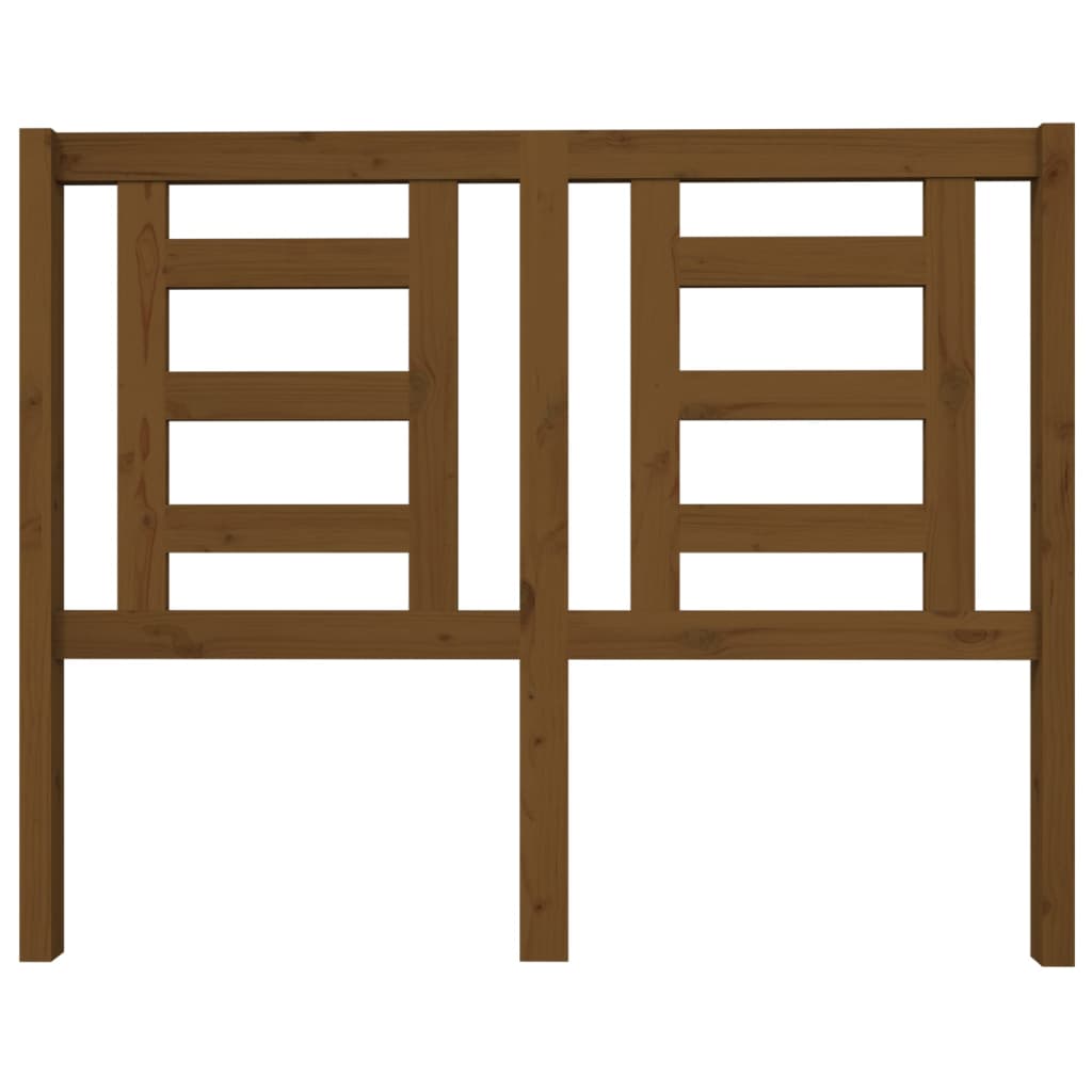 Testiera per Letto ambra 126x4x100 cm in Legno Massello di Pino - homemem39