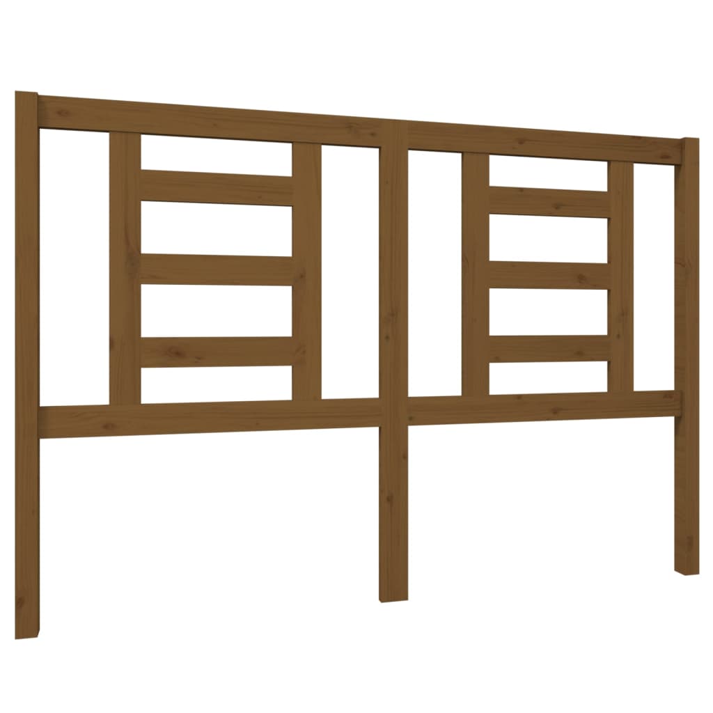 Testiera per Letto ambra 146x4x100 cm in Legno Massello di Pino - homemem39