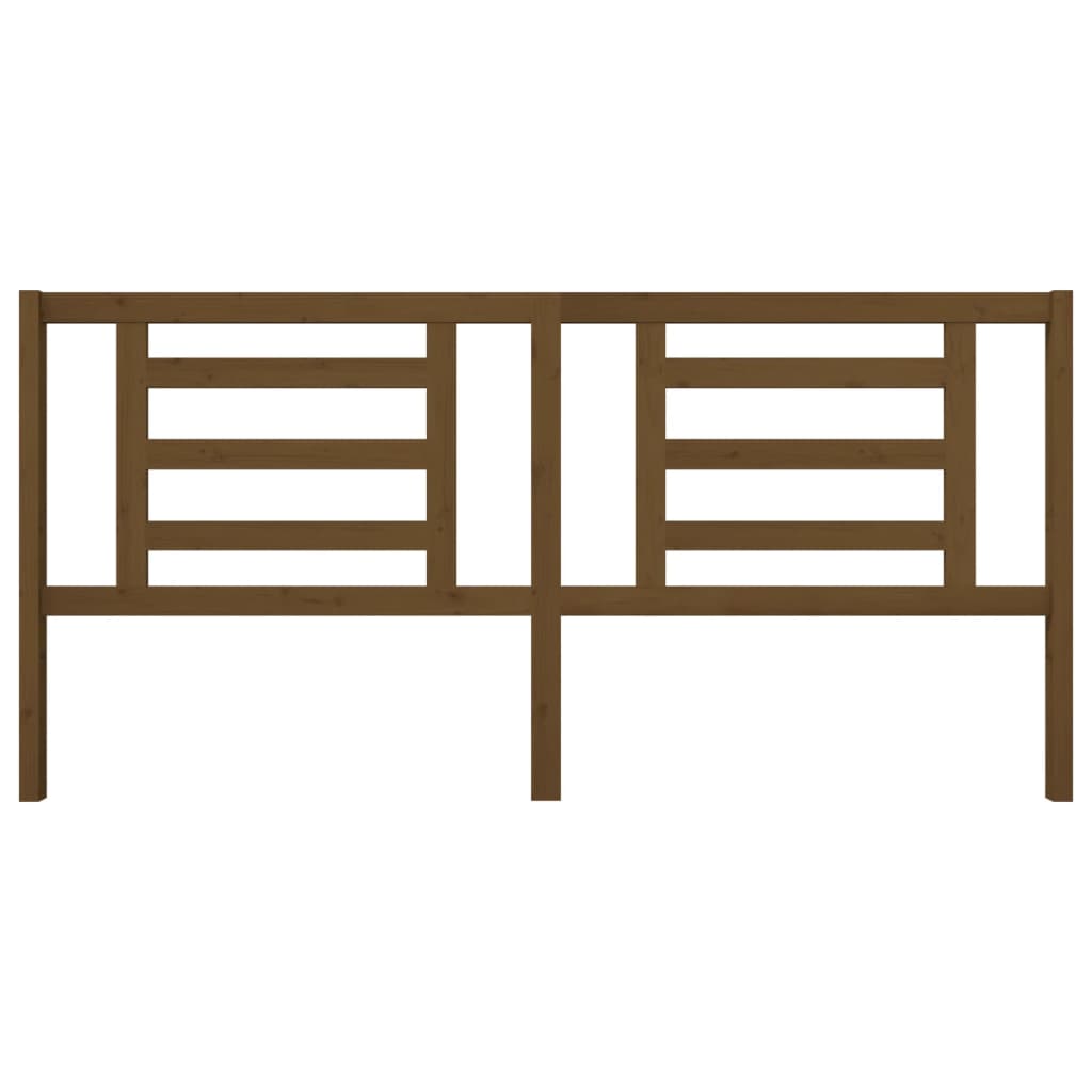 Testiera per Letto ambra 206x4x100 cm in Legno Massello di Pino - homemem39