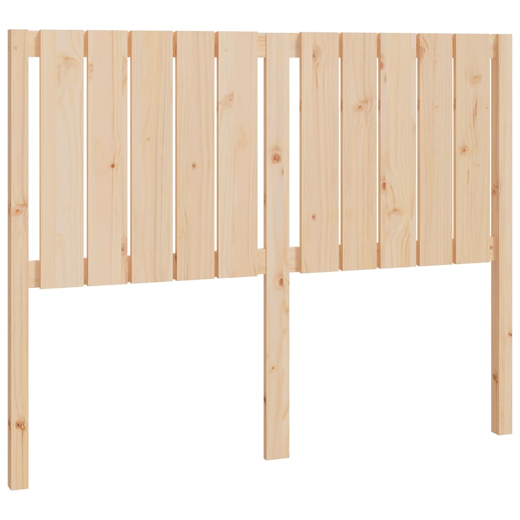 Testiera per Letto 125,5x4x100 cm in Legno Massello di Pino | homemem39