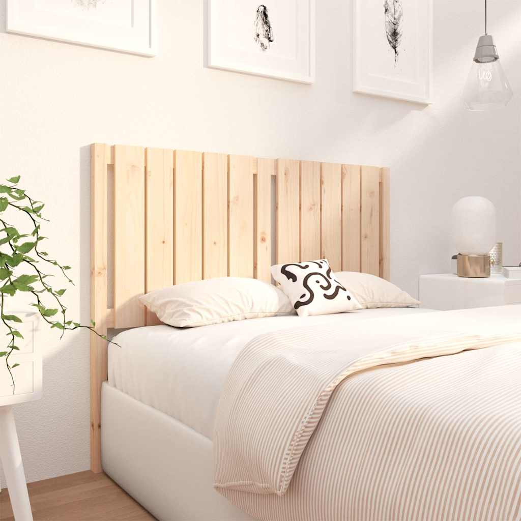 Testiera per Letto 125,5x4x100 cm in Legno Massello di Pino | homemem39