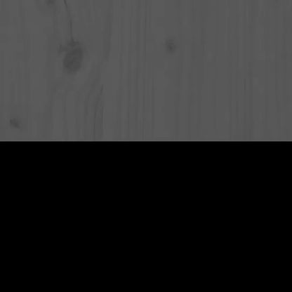 Testiera per Letto Grigia 95,5x4x100 cm Legno Massello di Pino - homemem39